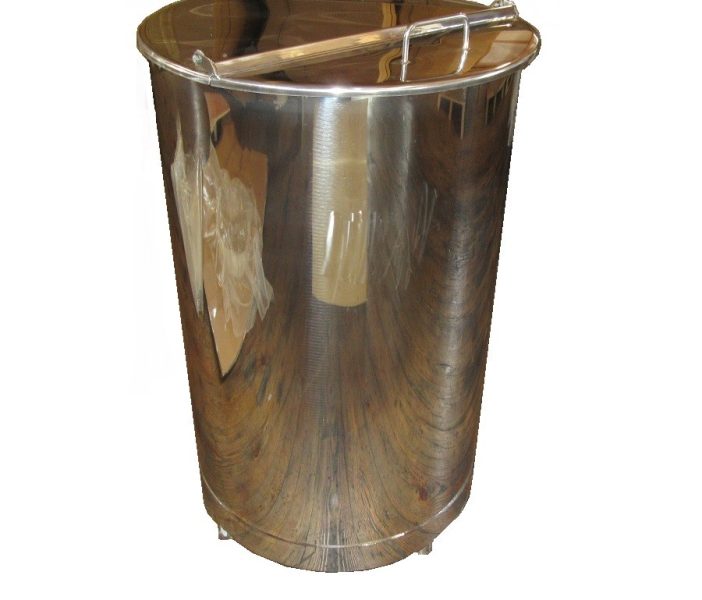 100 gallon vertical wash vat with lid