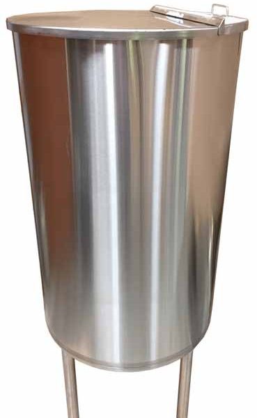 150 Gal Vertical Milk/Wash Vat w/ Split Lid
