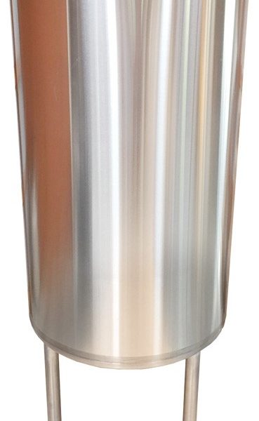 150 Gal Vertical Milk/Wash Vat only, no lid