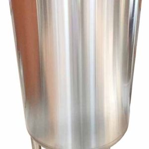 225 Gal Vertical Milk/Wash Vat w/ SOLID Lid