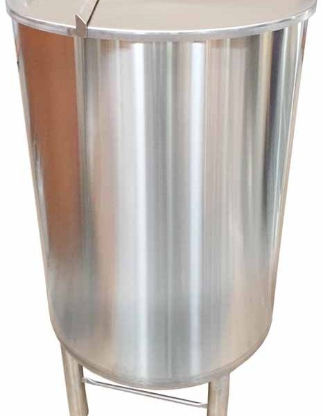 275 Gal Vertical Milk/Wash vat w/ Split Lid