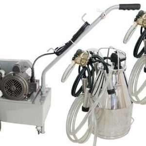 Complete Milking Package - 1 HP Electric Portable Milker w/ 2 Bucket Assemblies for Cows - EZ Milking