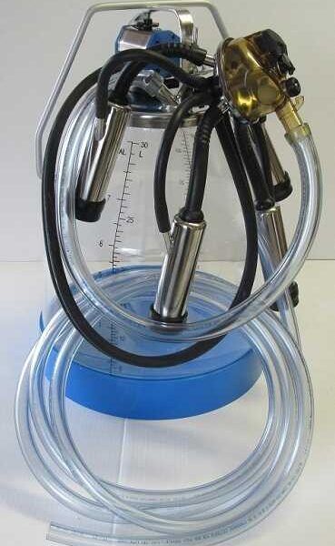Complete Milking Package - 3 HP Gas Portable Milker w/ 2 Plastic Bucket Assemblies for Cows - EZ Milking - Image 2