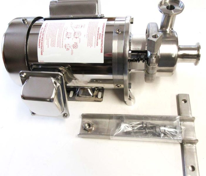 D-Style floor mount milk pump with 1 HP 3 phase