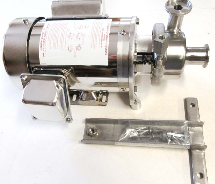 D-Style floor mount milk pump with 1.5 HP 1 phase Sterling