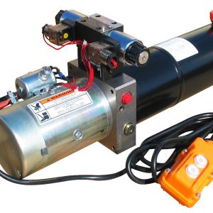 MAXIM HYDRAULIC POWER UNIT (12V DC, DOUBLE ACTING): 22.375 L X 8.75 W X 8.15 H