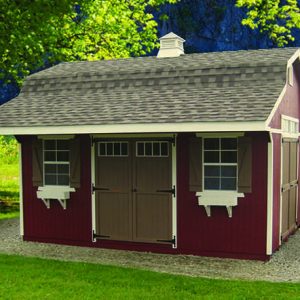 Classic Small Barn with Overhang (Multiple Sizes Available)