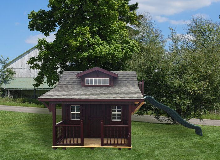 The Craftsman Playhouse Kit w/ Slide (Multiple Sizes Available) - Image 8