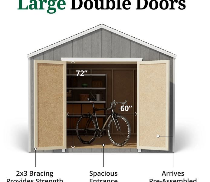 alue Series Gable Shed (Multiple Sizes Available) - Image 6