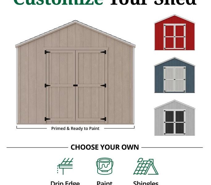 alue Series Gable Shed (Multiple Sizes Available) - Image 3