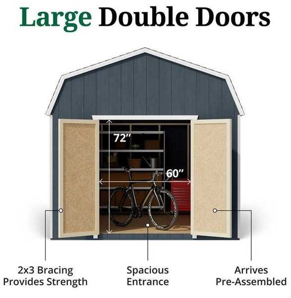 Value Series Gambrel Barn w/ 6 Foot Sidewalls (Multiple Sizes Available) - Image 5