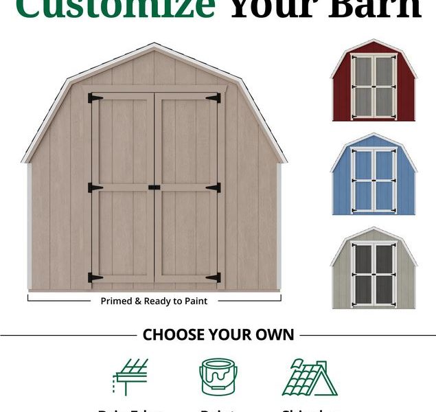 Value Series Gambrel Barn w/ 4 Foot Sidewalls (Multiple Sizes Available) - Image 8