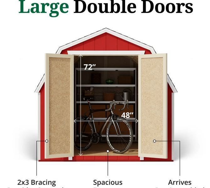 Value Series Gambrel Barn w/ 4 Foot Sidewalls (Multiple Sizes Available) - Image 9